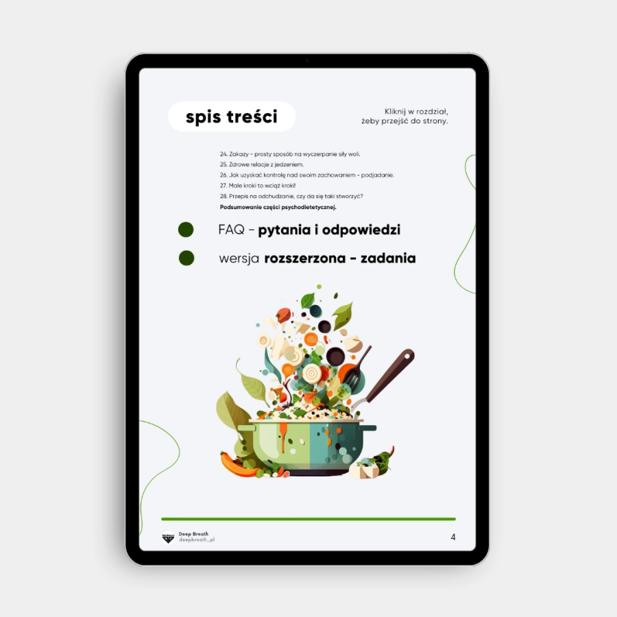 Ebook - Świadome Odchudzanie - Spis Treści