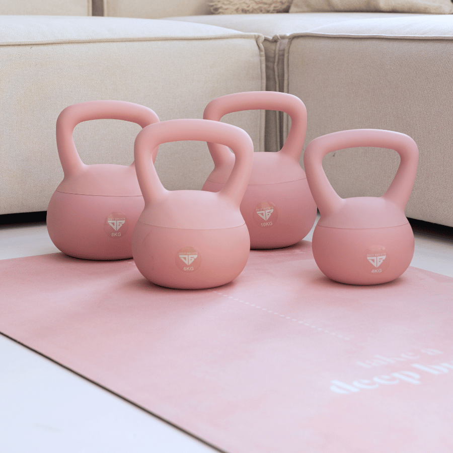 Zestaw Pink - Kettlebells i Mata do ćwiczeń