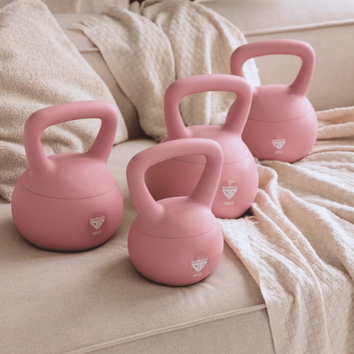 Zestaw 4 Kettlebells miękkie - Pink