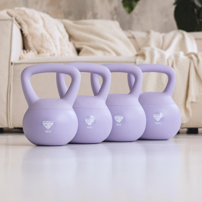 Zestaw 4 Kettlebells miękkie - Purple