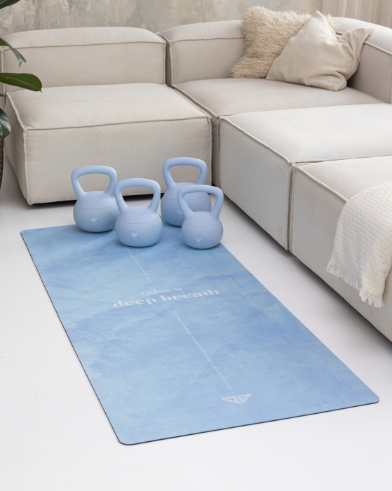 Zestaw Blue - Kettlebells i Mata do ćwiczeń