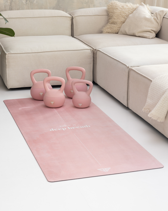 Zestaw Pink - Kettlebells i Mata do ćwiczeń