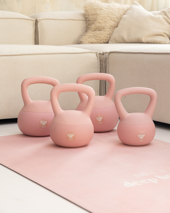 Zestaw Pink - Kettlebells i Mata do ćwiczeń