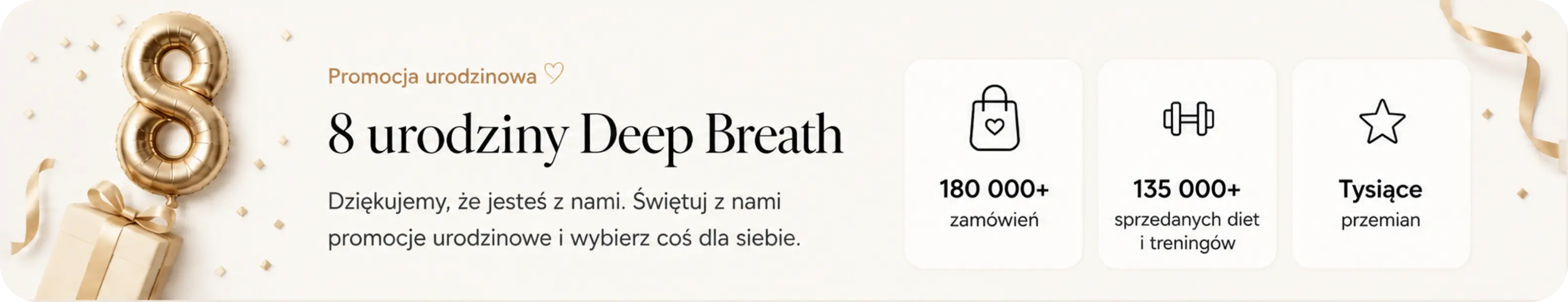 8 urodziny Deep Breath - promocja urodzinowa