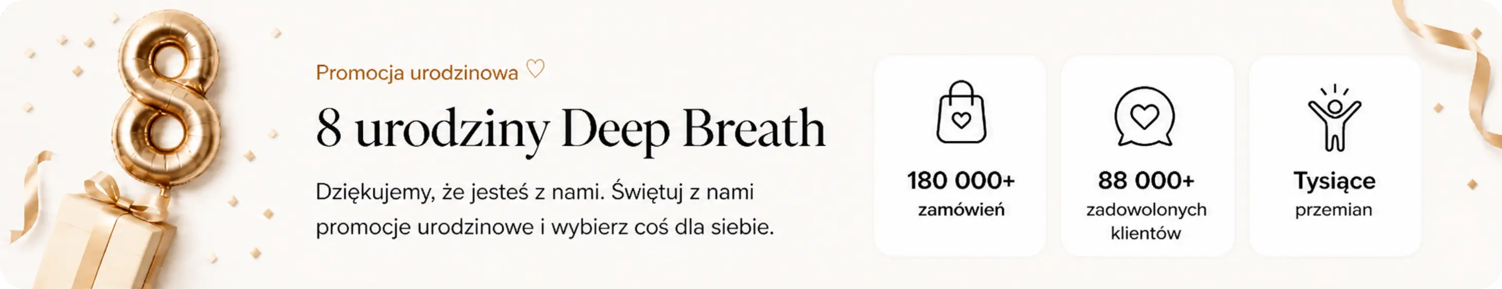 8 urodziny Deep Breath - promocja urodzinowa