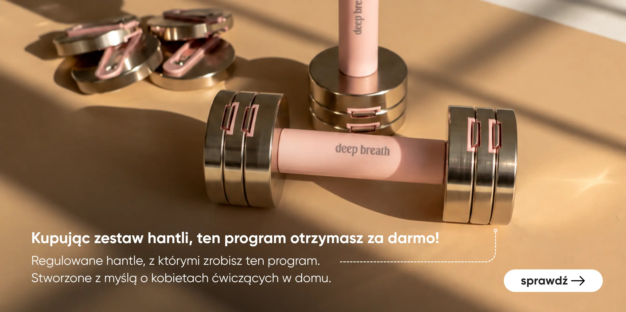 Forma z hantlami - grafika programu i hantli