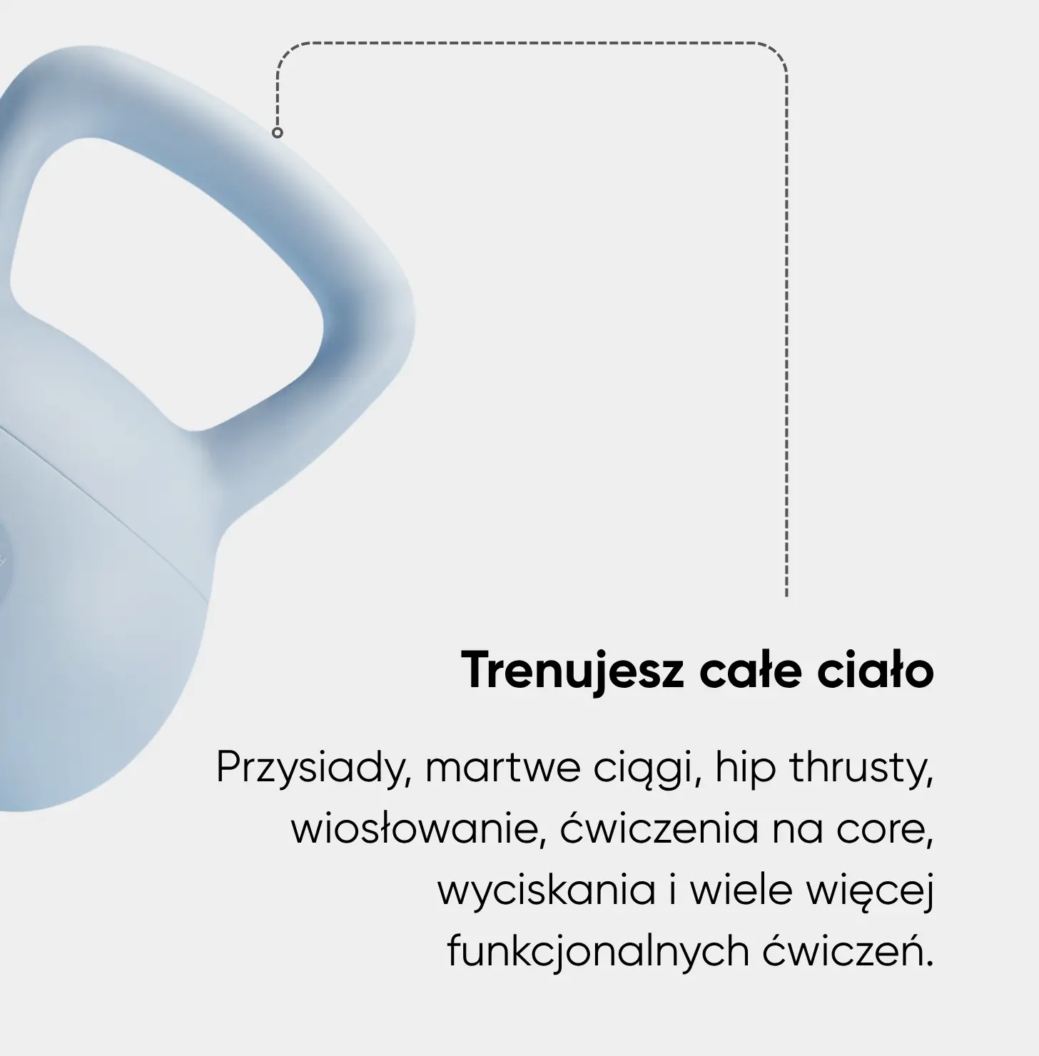 Miękki kettlebell do ćwiczeń