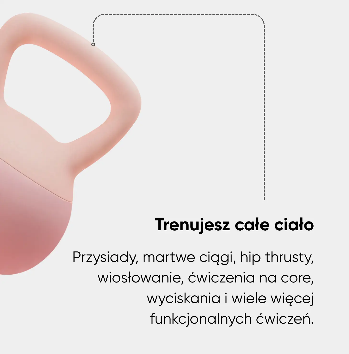 Miękki kettlebell do ćwiczeń
