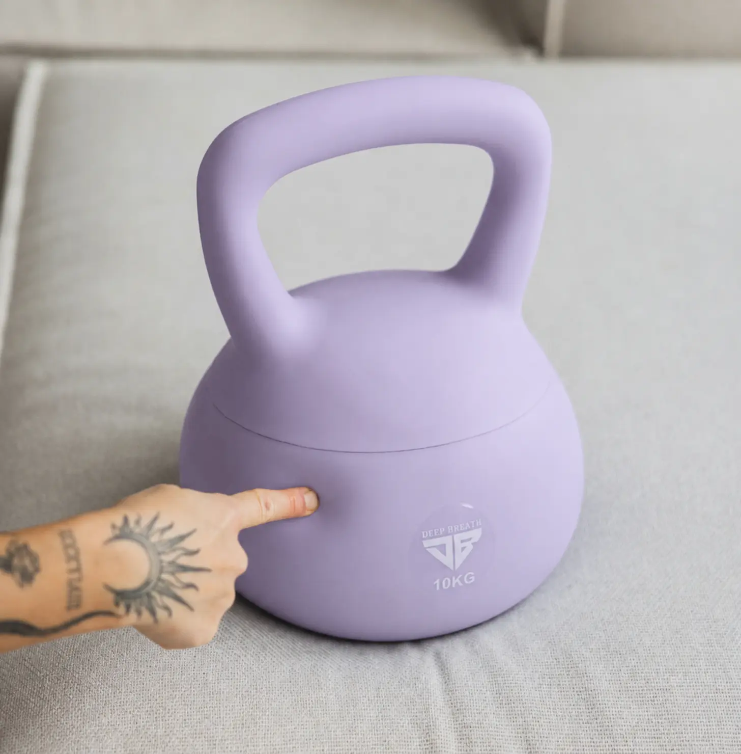 Miękki kettlebell do treningu w domu