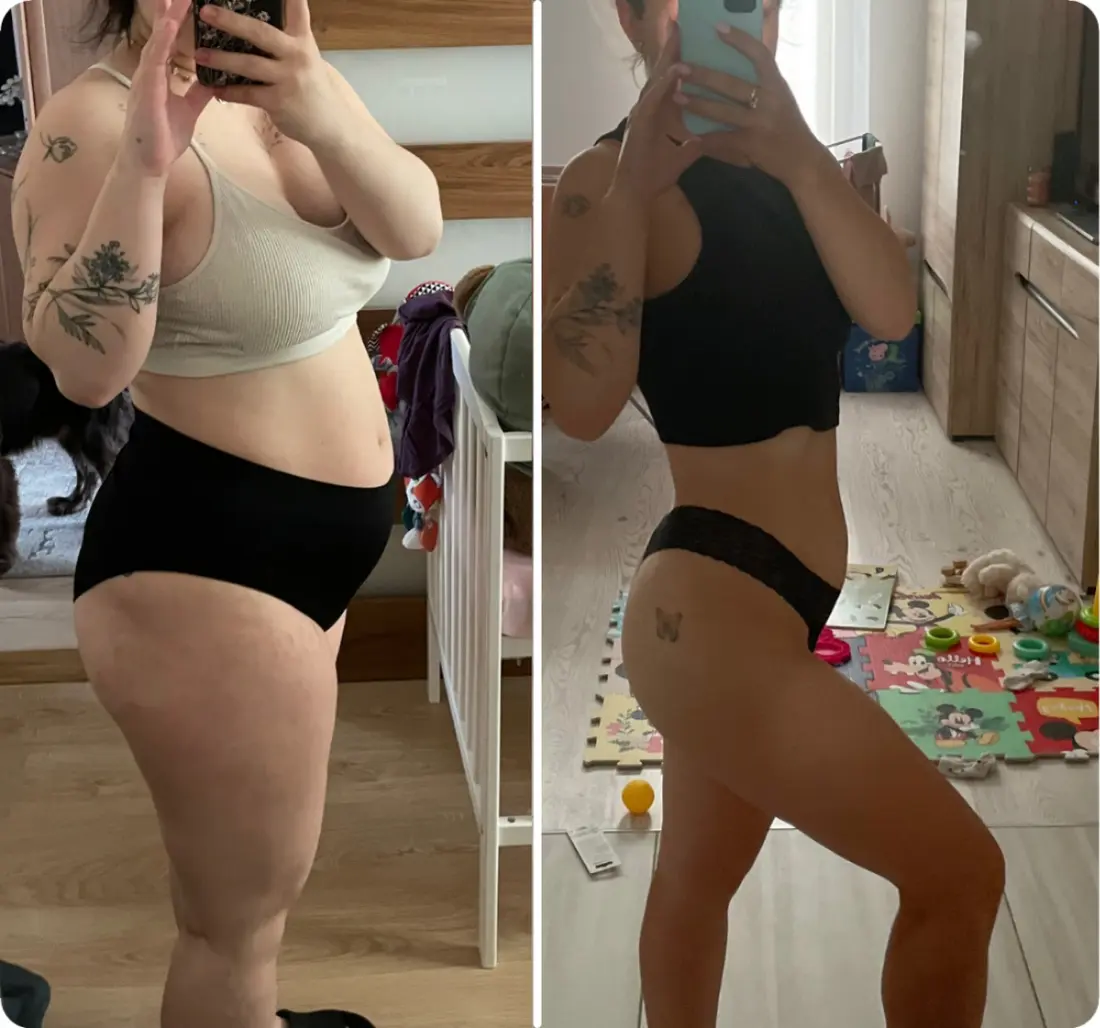 Klaudia schudła 34 kg po ciąży.