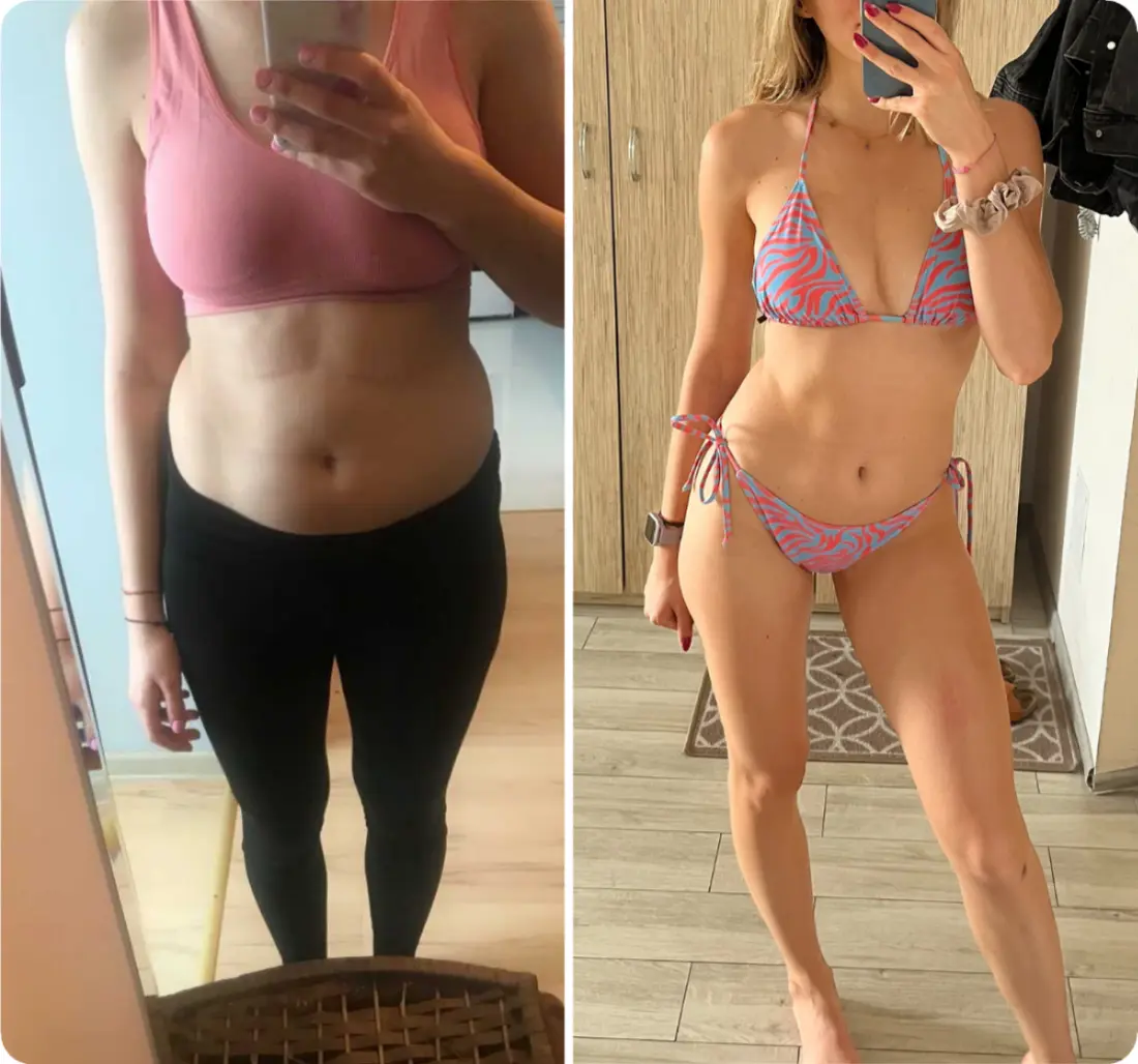 Karolina schudła 13 kg.