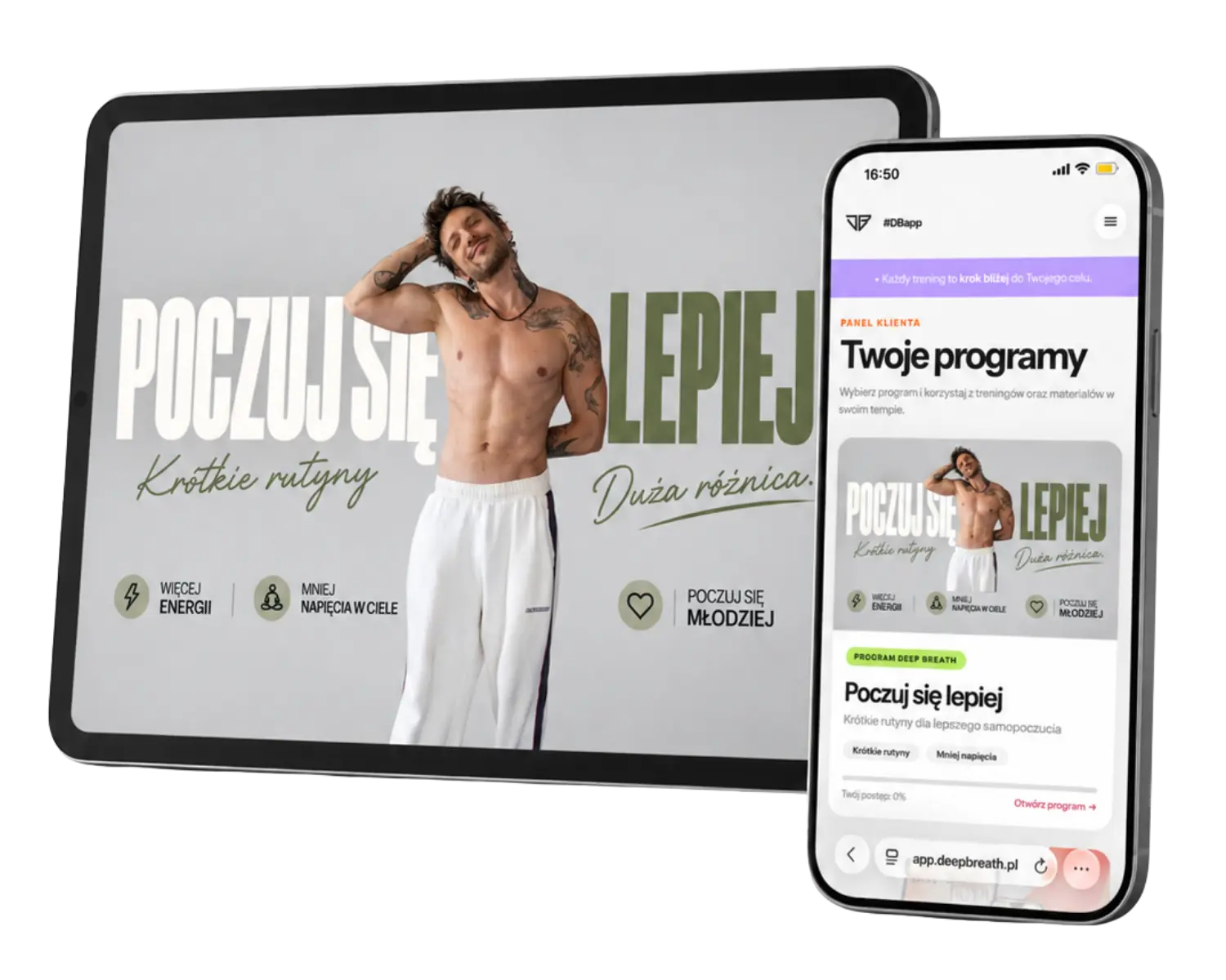 Program Poczuj się lepiej na platformie Deep Breath